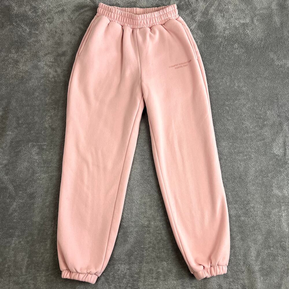 Comfrt Pastel Edition Sweatpants Womens XS Pink Luxe Cozy Cuffed